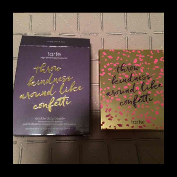 Brand new double duty tarte palette untouched🌻