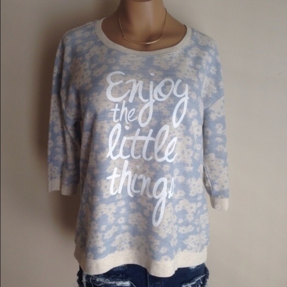 Blue and cream lightweight sweater - Picture 2 of 3