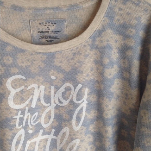 Blue and cream lightweight sweater - Picture 3 of 3