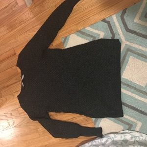 Athleta charcoal knit sweater w/ thermawool