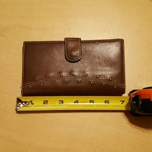 Brown leather wallet