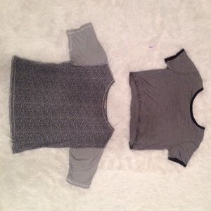 Gap and Striped Ringer Tees