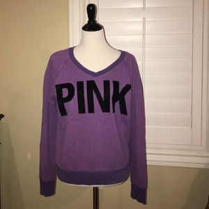 VS PINK V NECK SWEATSHIRT