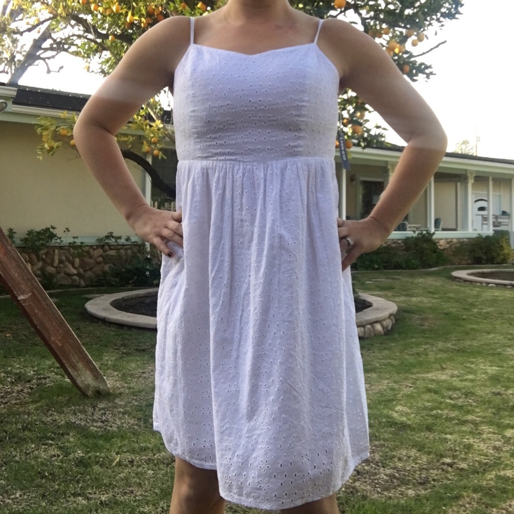 White Eyelet Dress