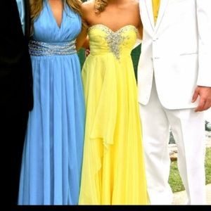 Blue prom dress