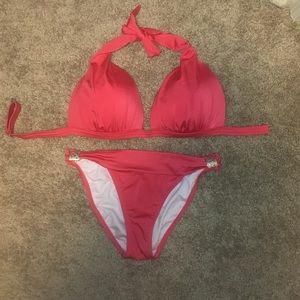 NEVER WORN Venus coral pink bikini