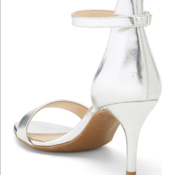 Nordstrom BP Luminate Open Toe Silver Sandals - Picture 2 of 4