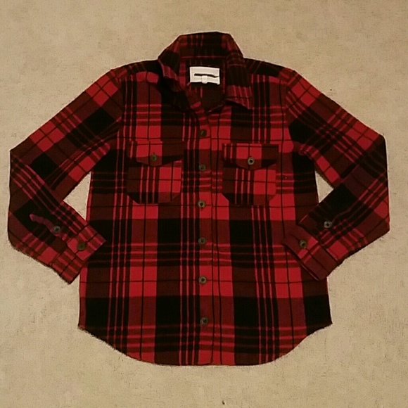 !SOLD!THREAD & SUPPLY BUCKHORN PLAID SHIRT JACKET - Picture 2 of 4