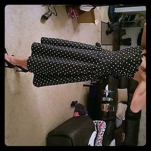 Black and white polka dot dress (size 2)