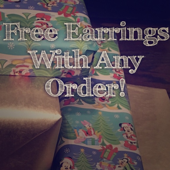 Free Earrings With Any Order!