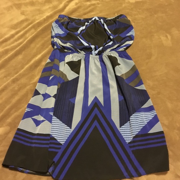 Express small blue, sleeveless mini NWOT