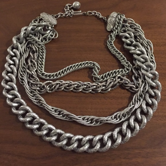 Vintage Jewelry - Gorgeous vintage multi chain rock n roll necklace Vintage Jewelry - Gorgeous vintage multi chain rock n roll necklace