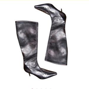 Cole Haan Tall Black Leather Boots