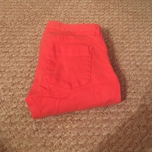 J Crew Matchstick pink jeans size 25