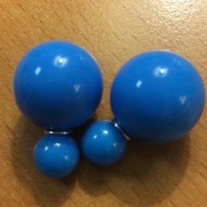 Jewelry - New Blue Double Ball Stud Earrings Jewelry - New Blue Double Ball Stud Earrings