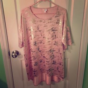 LuLaRoe Elegant Collection Metallic Irma Shirt