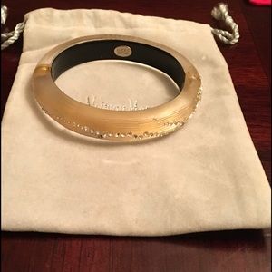 Alexis Bittar Lucite Swarovski Crystal Bangle