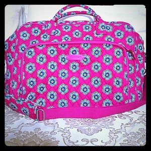 Vera Bradley weekender bag-pink swirl flower print