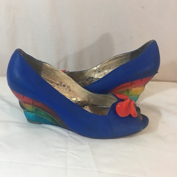 irregular choice blue shoes