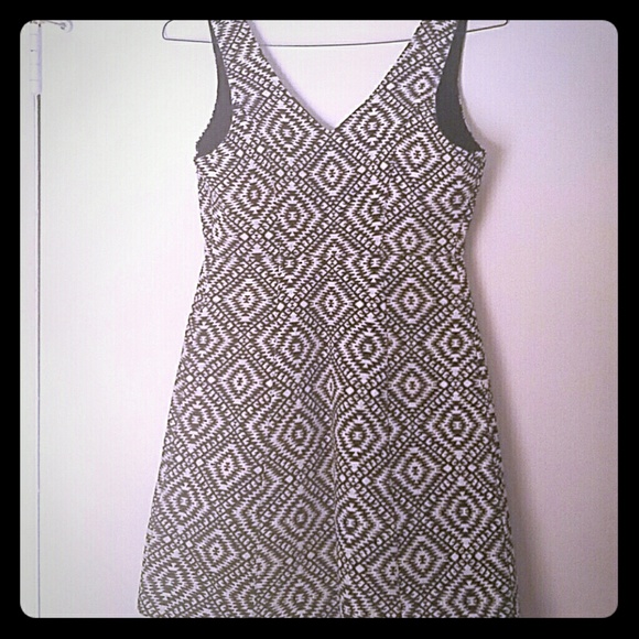 REDUCED!!! Hollister black and white print dress