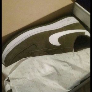 Olive green Air force 1's