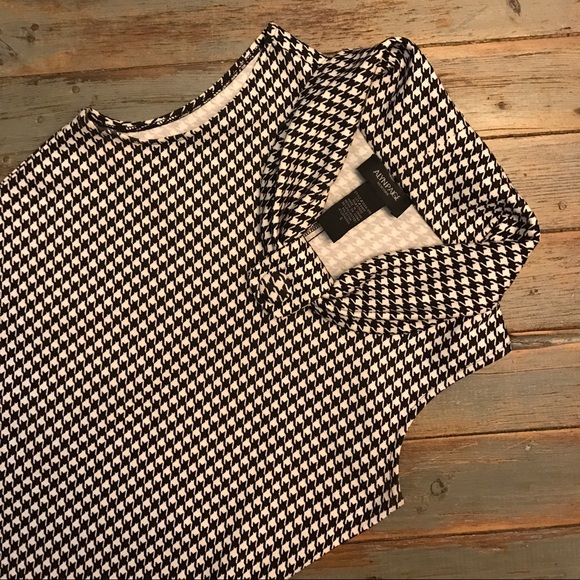 Houndstooth Roll Collar Mod Sleeveless Dress - Picture 4 of 4