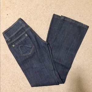Guess Riviera dark wash flare jeans size 24