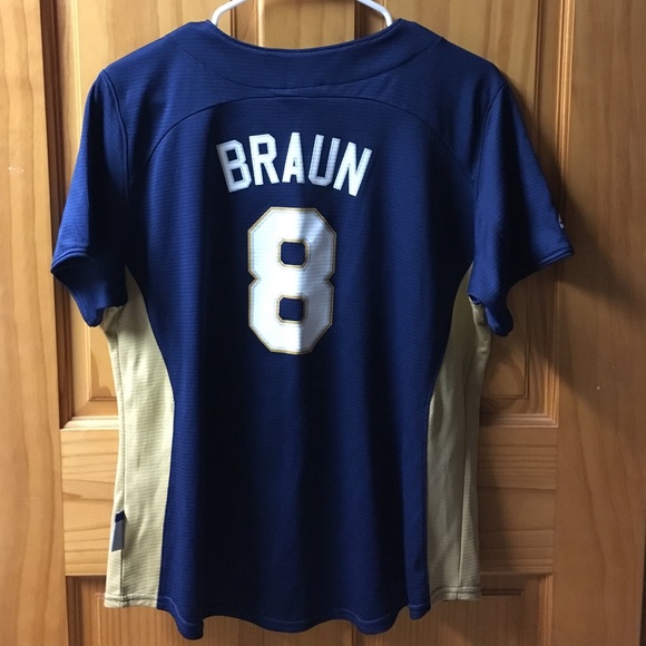Majestic Braun Brewers Jersey