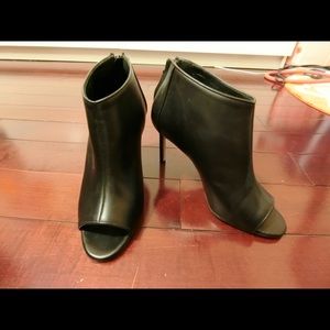 Manolo Blahnik open toe booties
