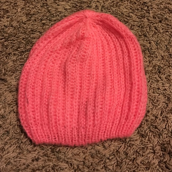 Divided Hot Neon Pink H&M Slouchy Beanie Knit