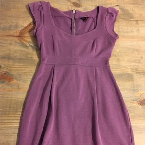 Purple Fitted Dress