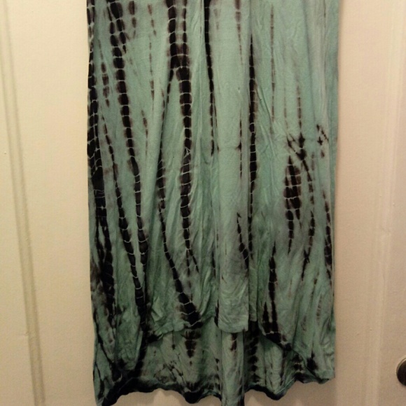 Cotton Tie Dye Boho Summer High Low Dress - Picture 2 of 4