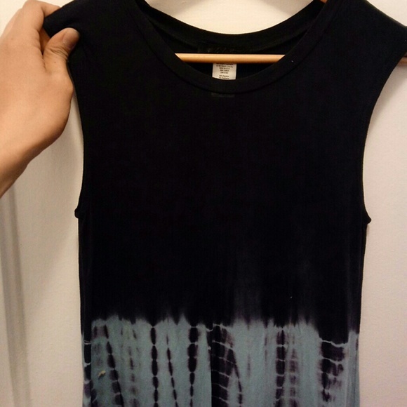 Cotton Tie Dye Boho Summer High Low Dress - Picture 3 of 4