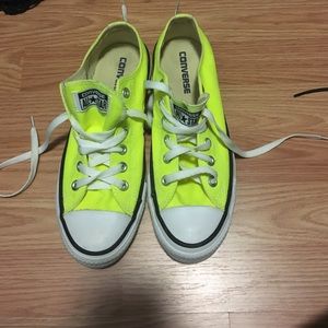 Neon Yellow Converse