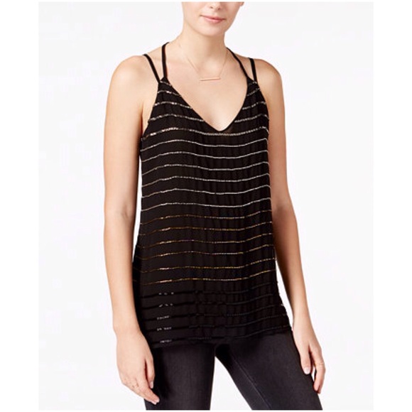 Bead-Striped Bar III Tank Top Medium