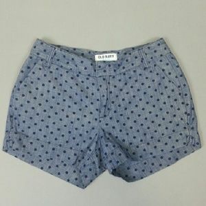 Navy Blue Polka Dot Shorts