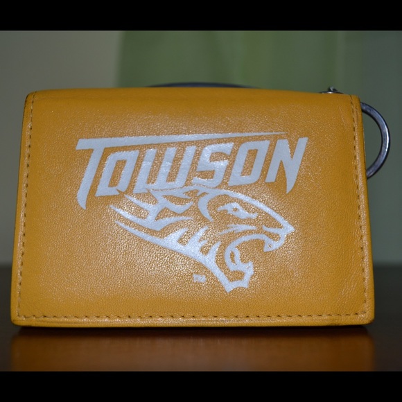 Gold Towson University Small Wallet