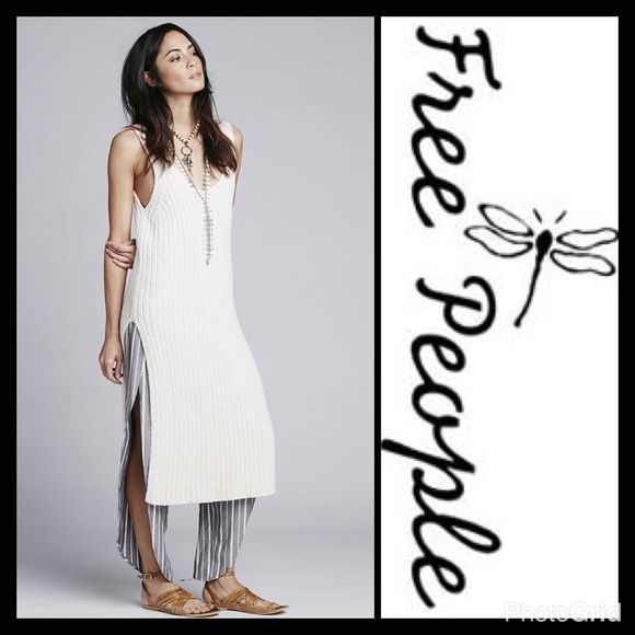 Free People Dresses & Skirts - "RIB SWEATER" TANK DRESS