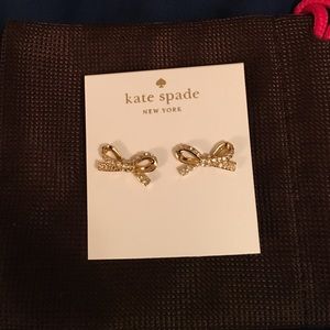 Kate Spade Skinny Mini gold stud earring