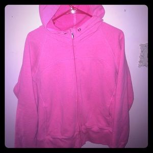 Bright pink Zip up Hoodie by GAP