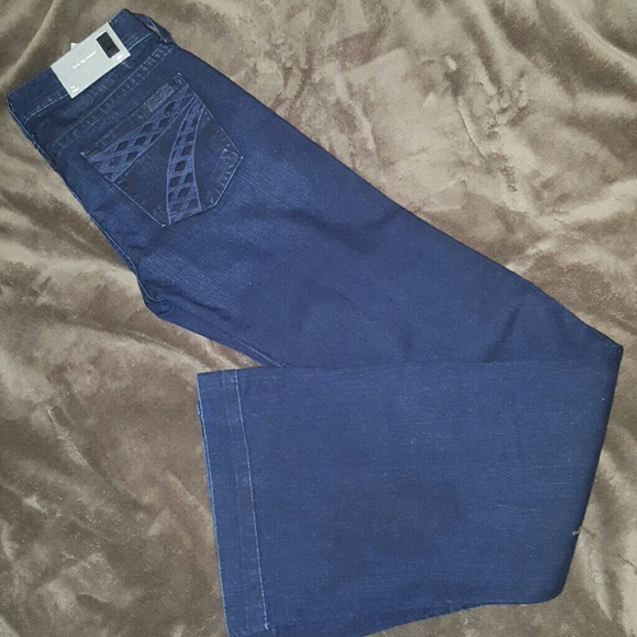 7 For All Mankind Denim - 7 for all Mankind Dojo Flare Leg Trouser Jean