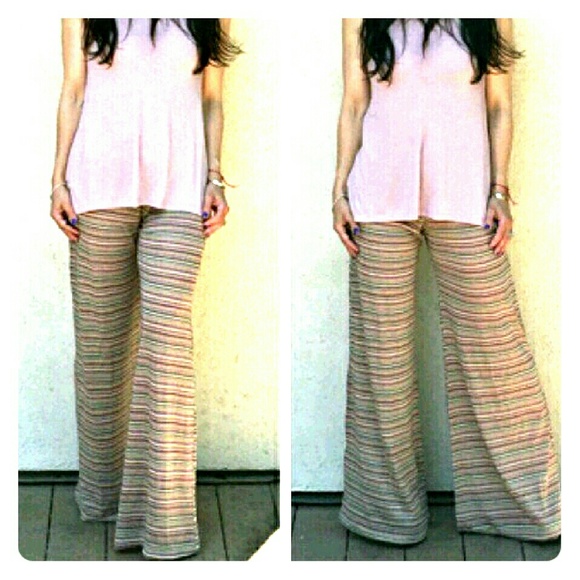 Pants - Beautiful Palazzo Wide Leg Pants - Large