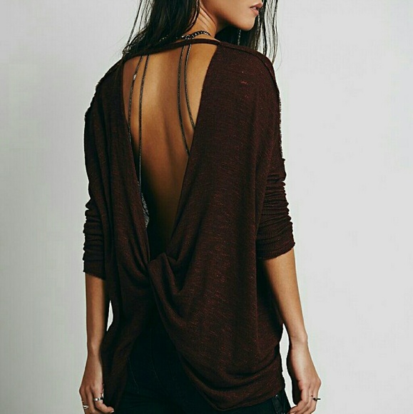 Free People Sweaters - -1hr sale- XS MAROON HACCI FREE PEOPLE SWEATER