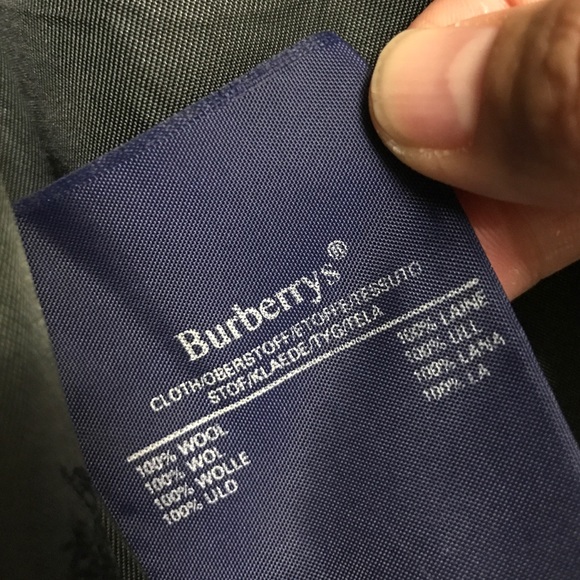 Burberry classic wool pea coat sz M - Picture 3 of 4