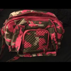 Pink Camouflage Lug Weekender Bag