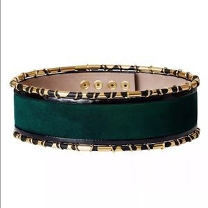 SALE 🎉 Small Green Suede Balmain belt