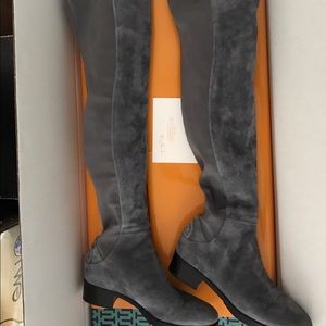 Tory Burch Caitlin Grey 8.5m over the knee boots