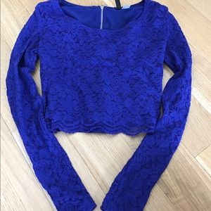 Lace crop top