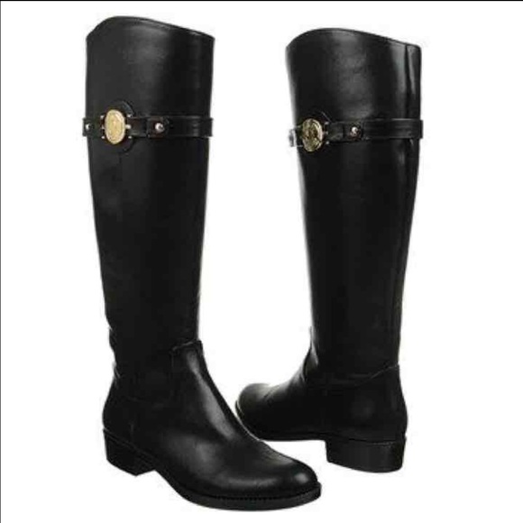 Tommy Hilfiger black Dabia riding boots
