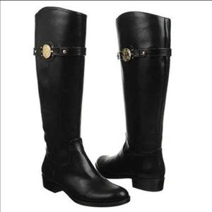 Tommy Hilfiger black Dabia riding boots